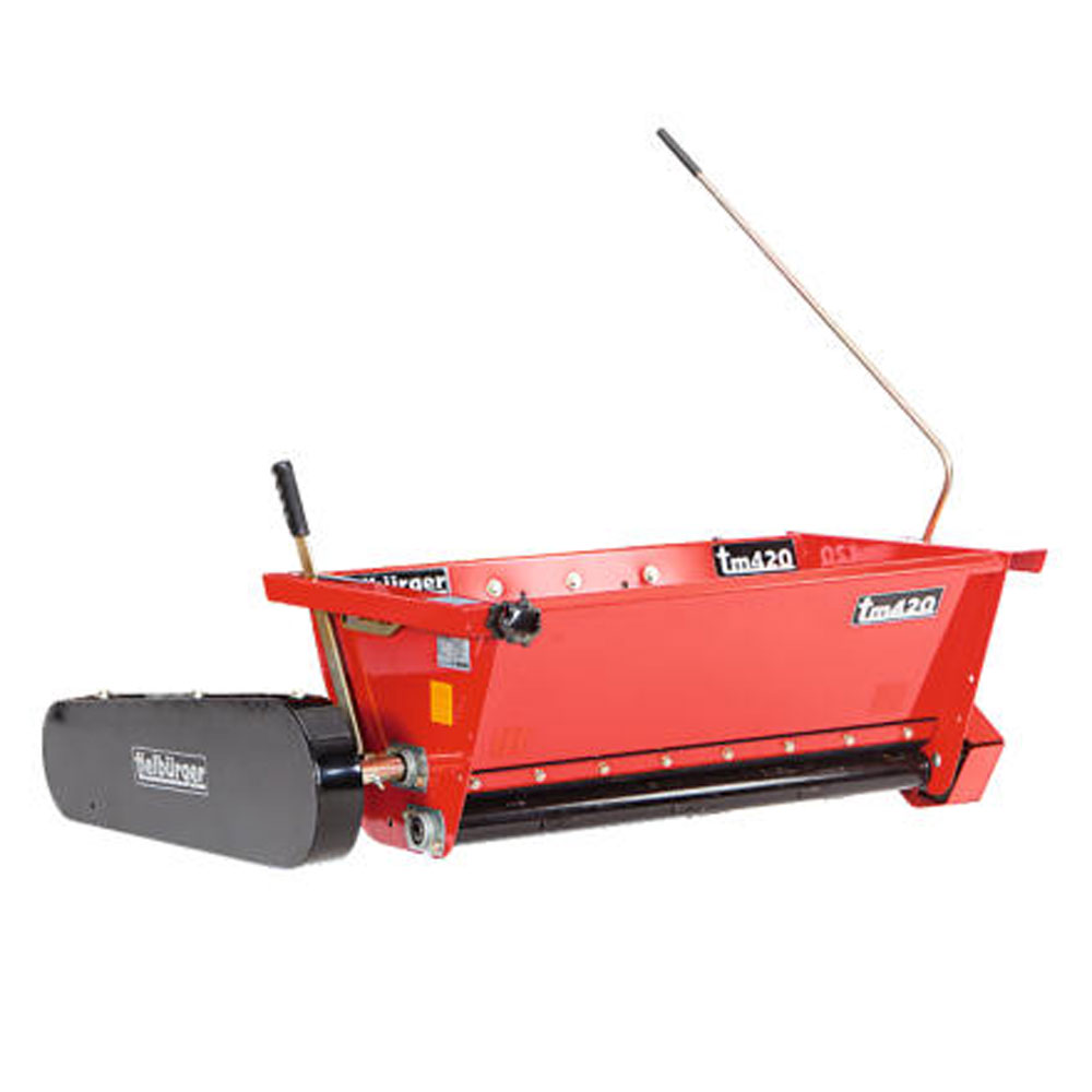 Produktabbildung: Tielbürger - Anbau-Kastenstreuer tm420 für Kubota GR2100-II / GR2120-II